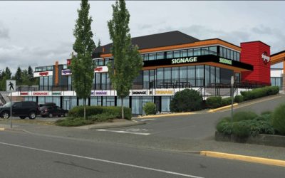 Editor’s Note August 30, 2017: Renovation of the Comox Mall continues