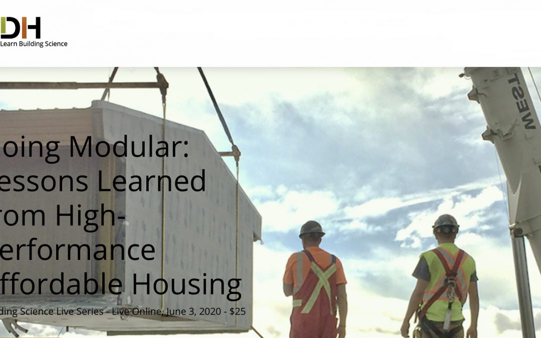 Going Modular: RDH Online Seminar in Around Town