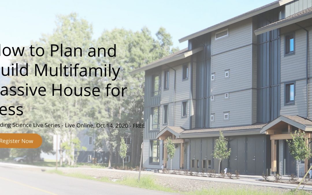 Free RDH Seminar Multifamily Passive Housing in Around Town