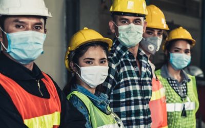 Mandatory masks in workplaces in Around Town
